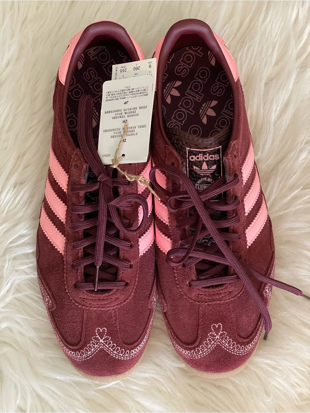 Adidas SL72 OG Pink Spark Valentines Day Shoes IH6684 Womens Size 9 NIB No Lid